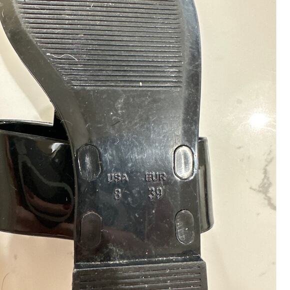 Jeffrey Campbell Women's Black A Lil Bit Jelly Thong Sandal, Size 8, EUC - Picture 5 of 5